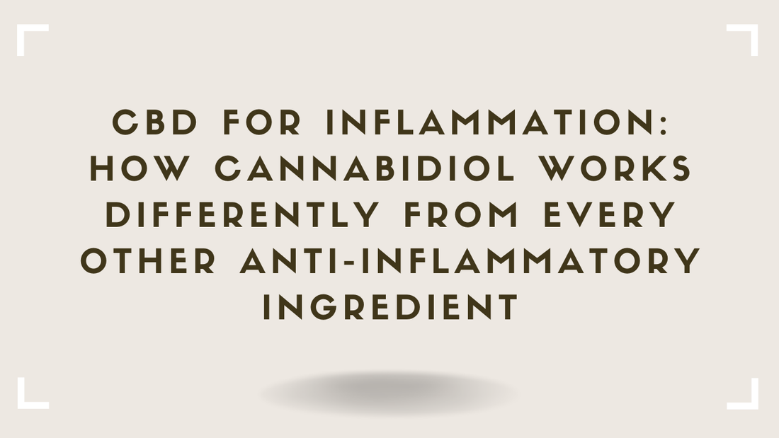 CBD for Inflammation How Cannabidiol Works Differently From Every Other Anti-Inflammatory Ingredient