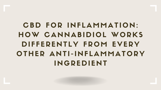 CBD for Inflammation How Cannabidiol Works Differently From Every Other Anti-Inflammatory Ingredient