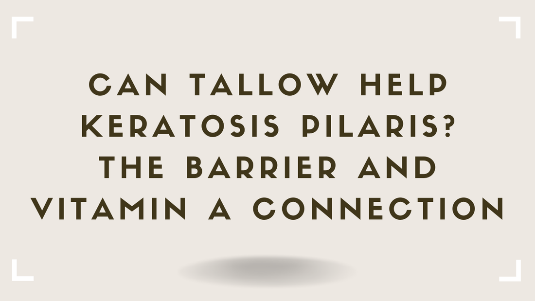 Can Tallow Help Keratosis Pilaris? The Barrier and Vitamin A Connection