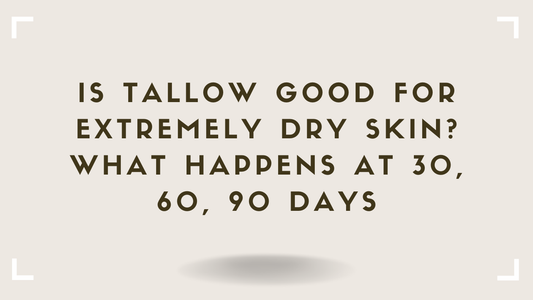 Is Tallow Good for Extremely Dry Skin What Happens at 30, 60, 90 Days