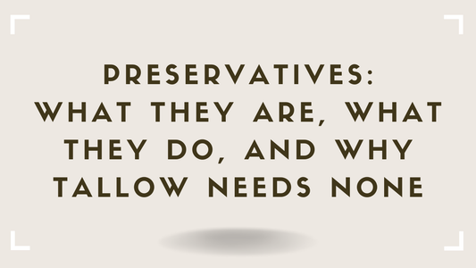 Preservatives What They Are, What They Do, and Why Tallow Needs None
