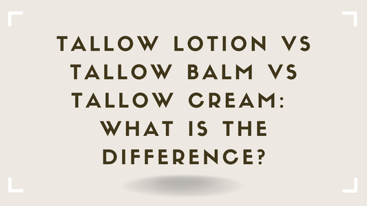 Tallow Lotion vs Tallow Balm vs Tallow Cream: What Is the Difference?