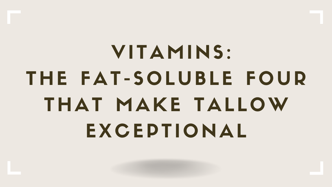  Vitamins The Fat-Soluble Four That Make Tallow Exceptional