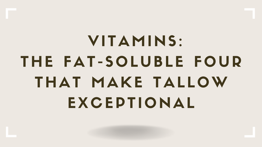 Vitamins The Fat-Soluble Four That Make Tallow Exceptional