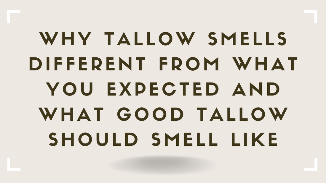 Why Tallow Smells Different From What You Expected -- And What Good Tallow Should Smell Like