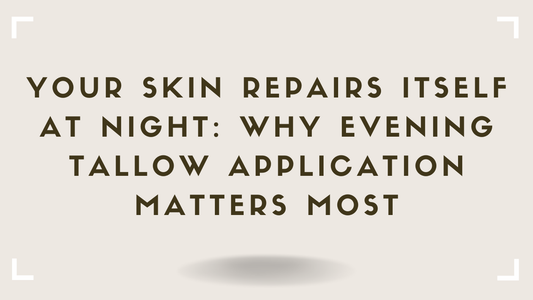 Your Skin Repairs Itself at Night Why Evening Tallow Application Matters Most