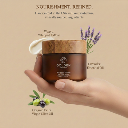 Opulent Facial Elixir (Whipped Wagyu Beef Tallow Facial Cream)