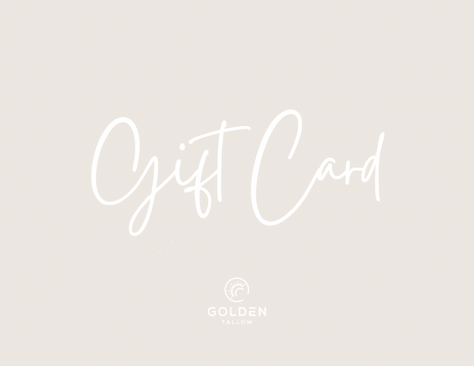 Golden Tallow gift card - luxury skincare e-gift certificate